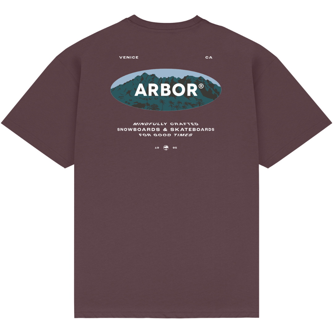 2026 Arbor Mens Mountain Craft T-shirt ABA-TEE-0262 - Cocoa Powder